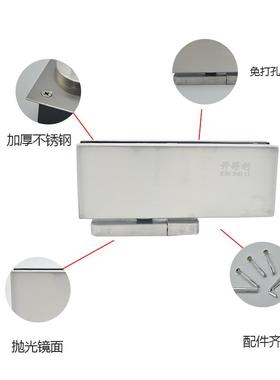 FPQ免玻挖坑地弹簧黑色暗藏隐藏自天地铰簧链免开槽90度无框璃门