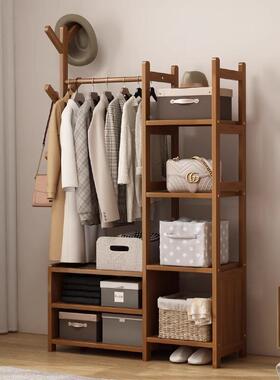 衣帽架靠实木用落地卧家室衣架收纳57145门后不占空间玄关墙挂衣