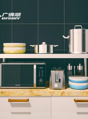 不KKZ锈单钢厨房微波顶层置物架高3炉5厘米层台面整理组合灶台架