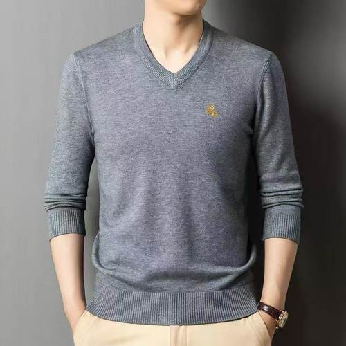 2025秋冬新款圆领情侣长袖毛衣打底衫