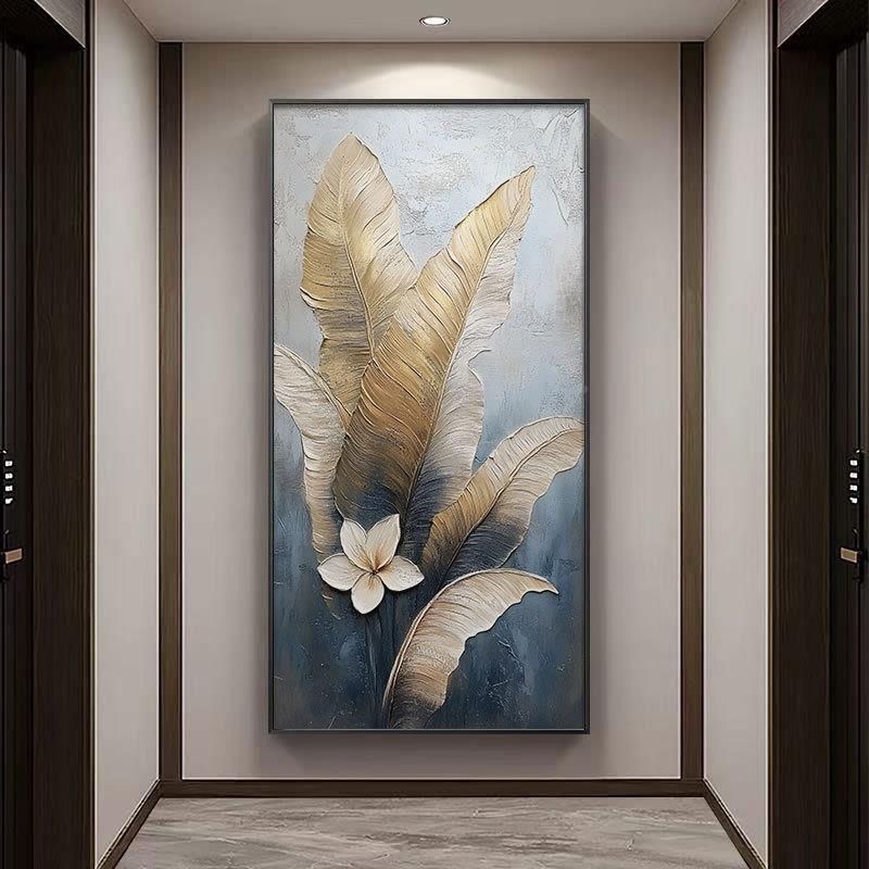 《花叶锦大绣》芬画村油入户玄画关装饰00004现代简约走廊过道画