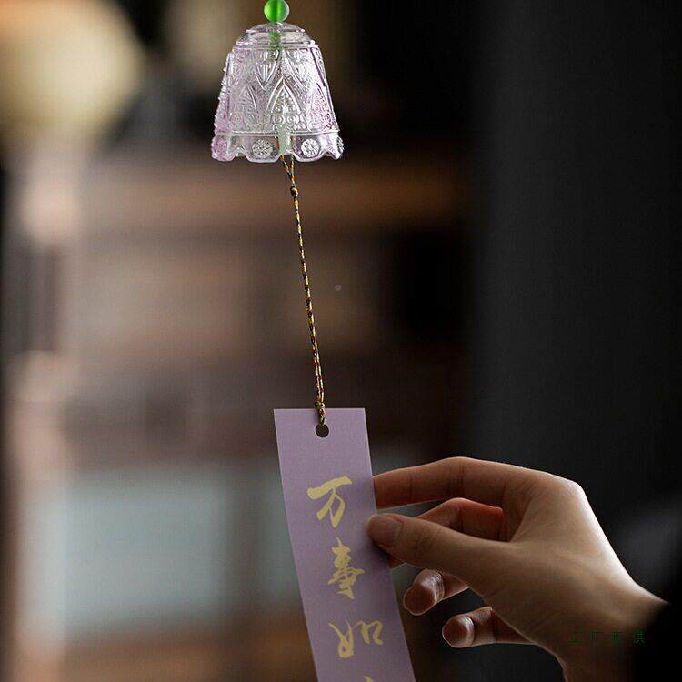工琉璃风日铃F98T95J8式和手风铃铛庭院茶室装饰摆件礼文创品清新