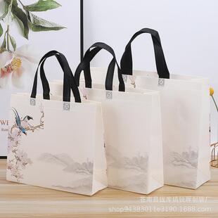 覆膜无纺布袋现货卖提包装袋教育宣传无纺布刺BWT水手袋外子彩印L