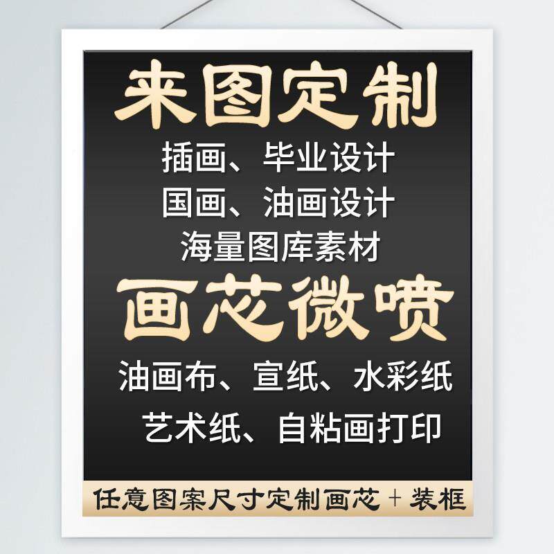 自粘画来图BUO玄专制作装属大饰画有无框关客厅壁画婚纱照片放图