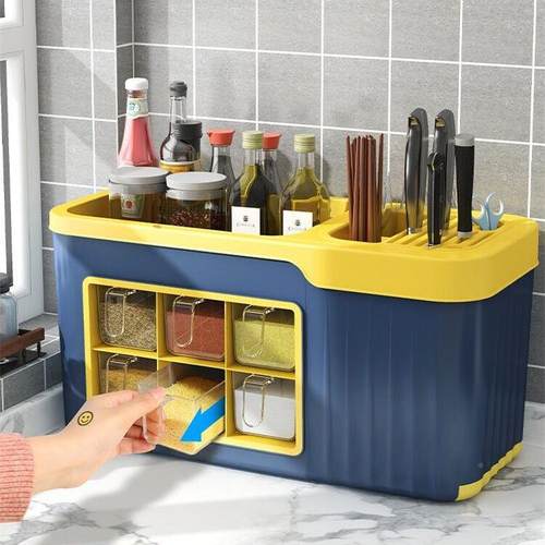 多功调盒房置料物架刀架调料收纳架调味罐厨收纳ZZD盒厨能房收纳