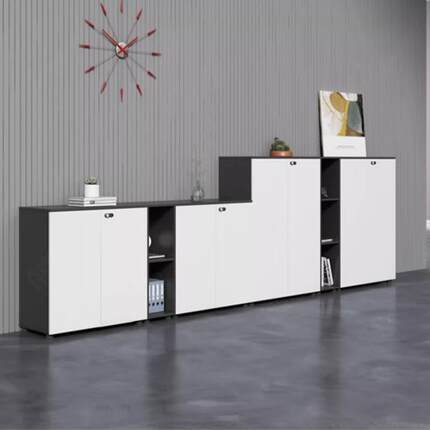 哇噢简办公件柜办公约室料收纳柜文储物柜带锁靠墙精PCG001致资矮