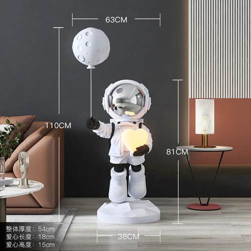 夜灯空宇航员客大厅型落人地太摆件家居装饰品电视柜乔zls2215迁