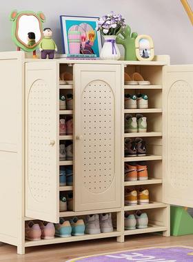 鞋架子多层18359储鞋柜家用走廊入门室内玄关一体大容量白色户物
