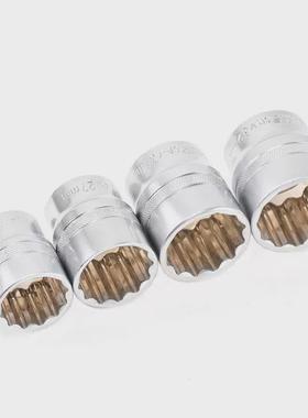 2角梅花套机UMZ筒头子1/12寸梅花短套筒8-32mm筒汽修汽保套修工具