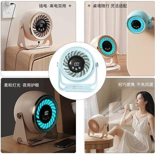 新款 充空气舍循环小风扇冷风宿机多档高速750无刷静音电便携桌面