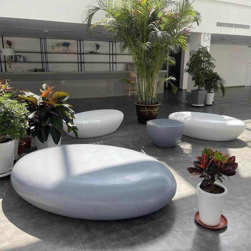 玻璃钢休闲组合鹅卵石椅售楼部广场异形创意石头商业美陈公共座椅,机械设备,其他机械设备,淘宝优惠券,粉丝福利购,淘宝优惠卷