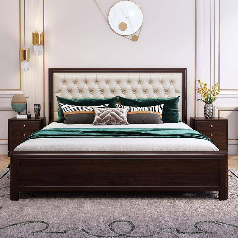 轻奢美式实木床1.8米双人主卧婚床真皮软包1.5卧室大床樱桃木家具,机械设备,其他机械设备,淘宝优惠券,粉丝福利购,淘宝优惠卷
