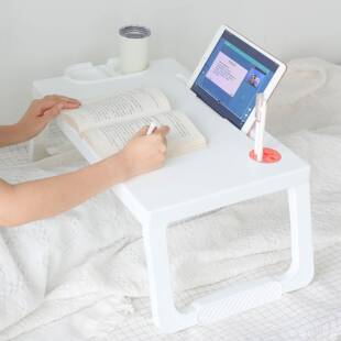 留白床上书桌学生宿舍神器写字桌家用办公懒人小桌子可折叠电脑桌