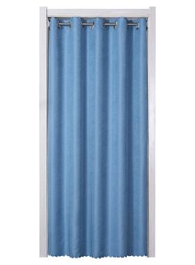 帘it0thr6k9玻ns风璃门挡帘开放式厨房隔断遮帘日式门厕所全遮装