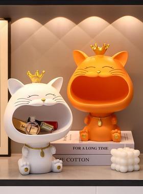 装关猫入户门口玄钥匙收纳客厅家居饰品摆件鞋UYV柜乔迁礼新居物