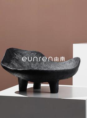 YN-GP226中式复风面仿石器果盘树脂托盘摆样古板房民宿酒店桌创件