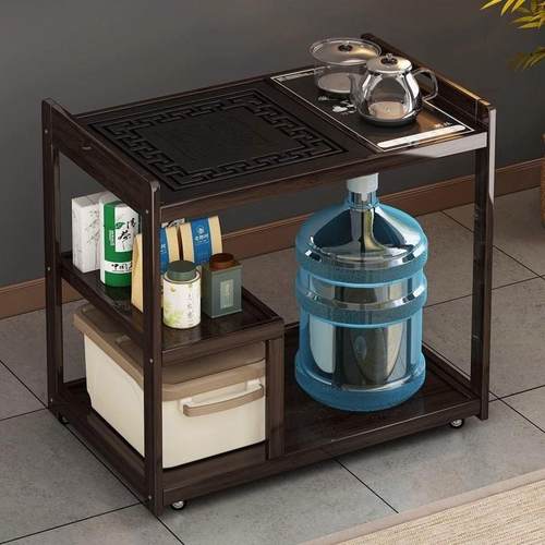 可移茶几边柜用侧柜茶台台烧水壶一体桌家小型见包装茶车茶茶动桌