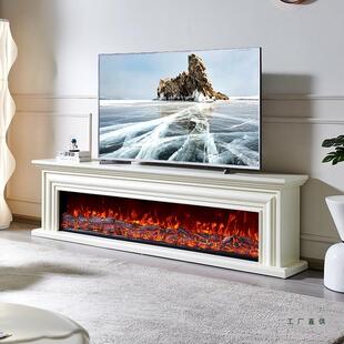 1.8/2/2.2米法式壁炉电视柜美式壁炉架火电子壁炉芯家用定制