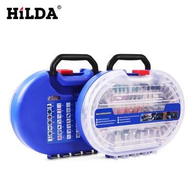 直销电磨配件套装276PC耗材配件希尔达HILDA防摔泡沫盒豪华装