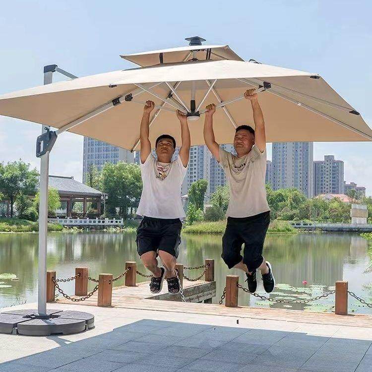 户外遮阳伞庭院伞露台阳台摆摊大太阳伞别墅花园室外灯条珠罗马伞,纺织面料/辅料/配套,纺织机械配件,淘宝优惠券,粉丝福利购,淘宝优惠卷