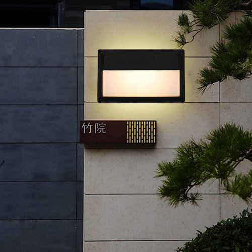 led户外防水壁灯卧室走廊过道阳台庭院外墙室内室外两用灯亚马逊