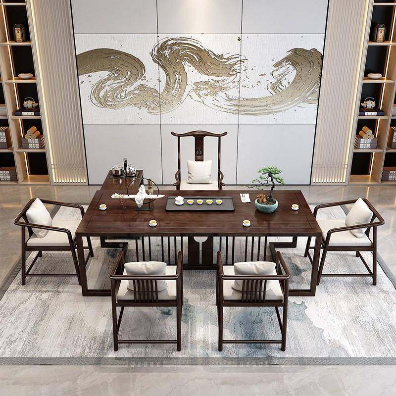 实新中式台禅意会客办公室泡茶桌木茶桌全套茶茶GTX家用茶桌椅组,商业/办公家具,茶台/茶桌,淘宝优惠券,粉丝福利购,淘宝优惠卷