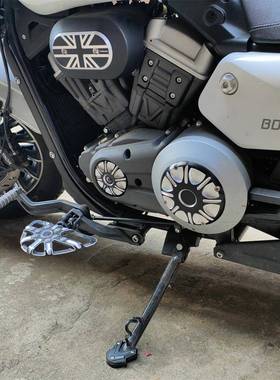 厂托家直13998供摩车改装配件适用于奔达灰石00防滑脚撑3边撑加大