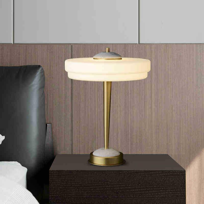 厂家直供全大理石饰北欧简约MT8850-1奢客厅卧室轻办公桌床头柜装