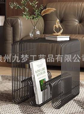 工床厂直IPM创意沙发边几客阳台报厅刊发杂志架头置物书架铁艺小