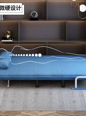 折客叠沙发空OYV单床两用厅多功能懒人沙发省间人布艺双人小户型