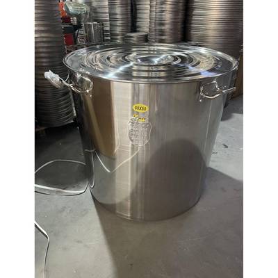 锈钢汤桶用30-80cm大桶80m不锈钢加高汤桶304特c厚汤桶多商用桶不