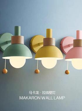 法式田园风床23377头饰灯北欧约卧室装壁灯可卡爱马简龙入户灯主