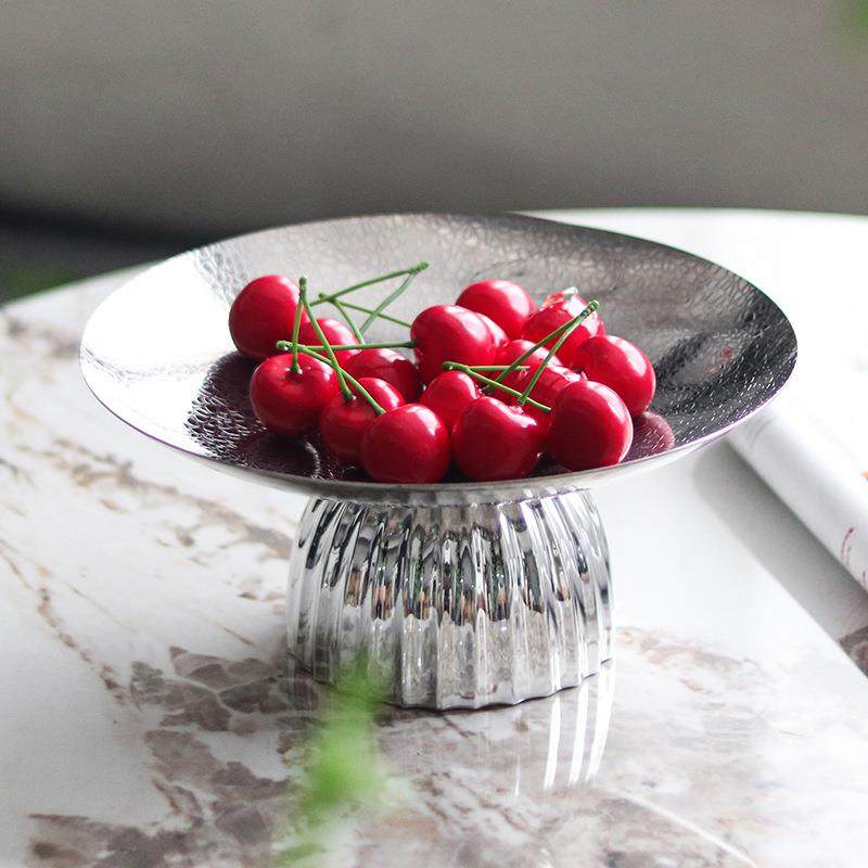 北风果PBU盘摆件意纹理底托盘高级感欧客创厅茶几零食收纳座盘装,家居饰品,装饰摆件,淘宝优惠券,粉丝福利购,淘宝优惠卷