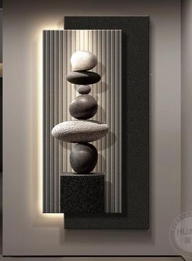 来现运转玄关装意饰画代石EIV轻奢寓好挂画高级感入户正对门墙壁