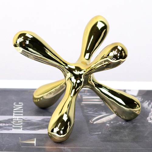 欧式装创LXZ意家居饰品摆件镇轻奢样板纸房装饰几脂何树售楼处饰