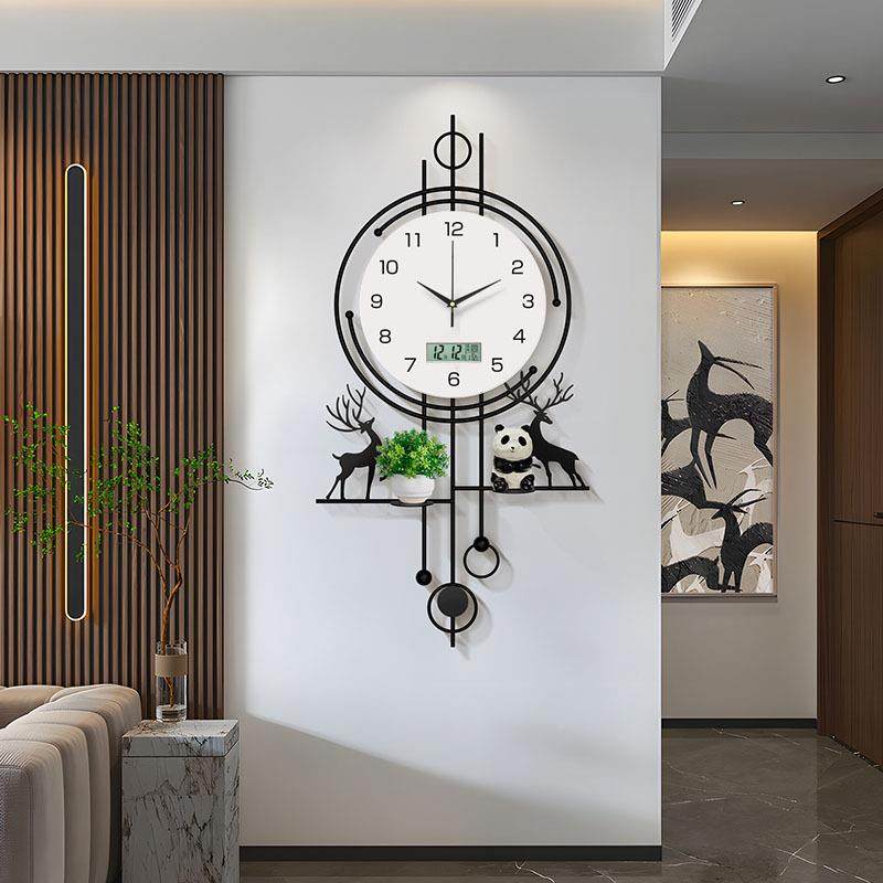 创万年历格栅01装饰挂钟奢表高级感时钟挂轻墙2025新款现代简约钟