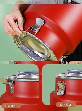 新款不锈钢米桶食品级封桶粮桶密茶封DLH叶桶防虫防潮密罐面油桶