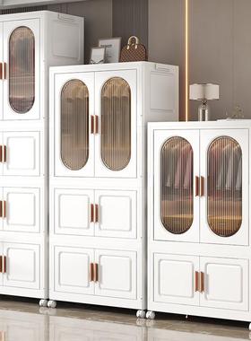 用卧室可折叠双开门衣柜儿童27002B具衣服塑料收纳柜易简储物整家