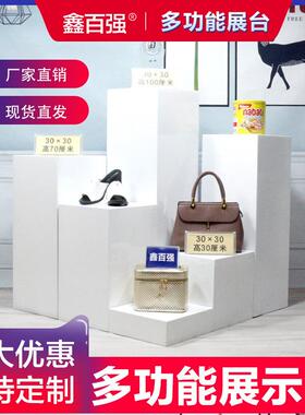 烤漆方展示台立展台展示柜柱展示台底座橱形窗展示台WDP地台模道