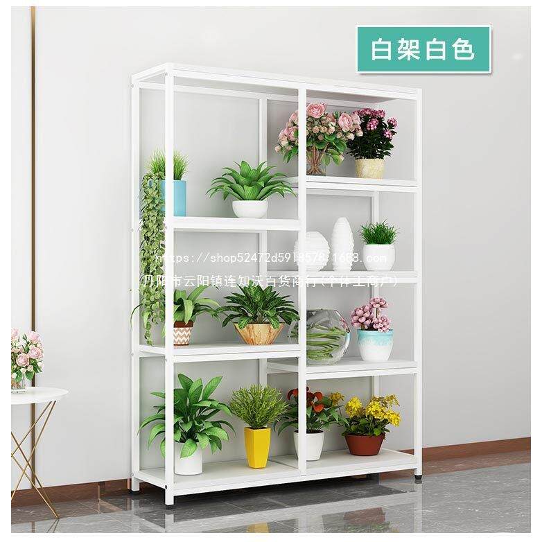 架花盆落鲜花层室内多层花瓶实木花店UWO桌子支多板地铁艺花架花