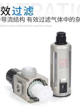 亚德客气源处理器调压过滤器GAF6R200/00-无品牌/08S/400-130/156