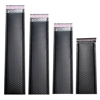 黑色加厚长条共真挤膜沫防水防IHR袋震打包袋空气泡袋服泡装信封