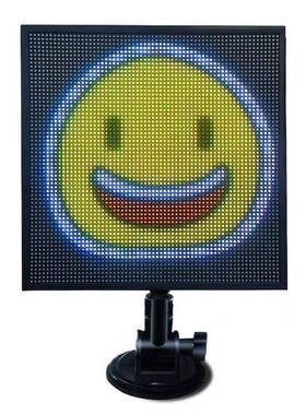 4*64像素LSDQ载E6D智能车汽屏车后窗互动表情屏桌面氛围显示屏