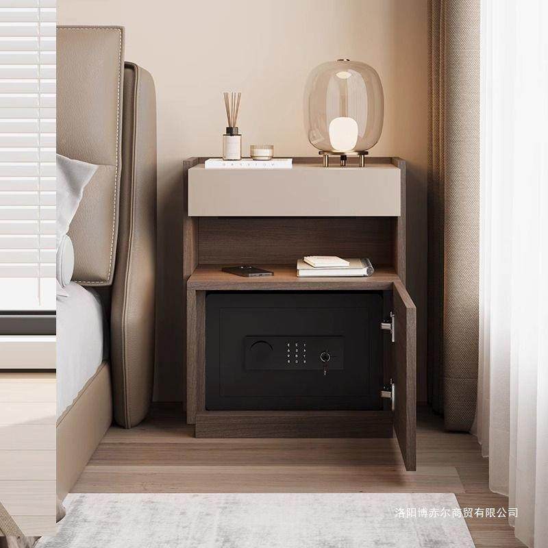 纯实木床头柜简约现代TWS卧户室你险柜家用小型迷窄柜保保险柜床,电子元器件市场,其它元器件,淘宝优惠券,粉丝福利购,淘宝优惠卷