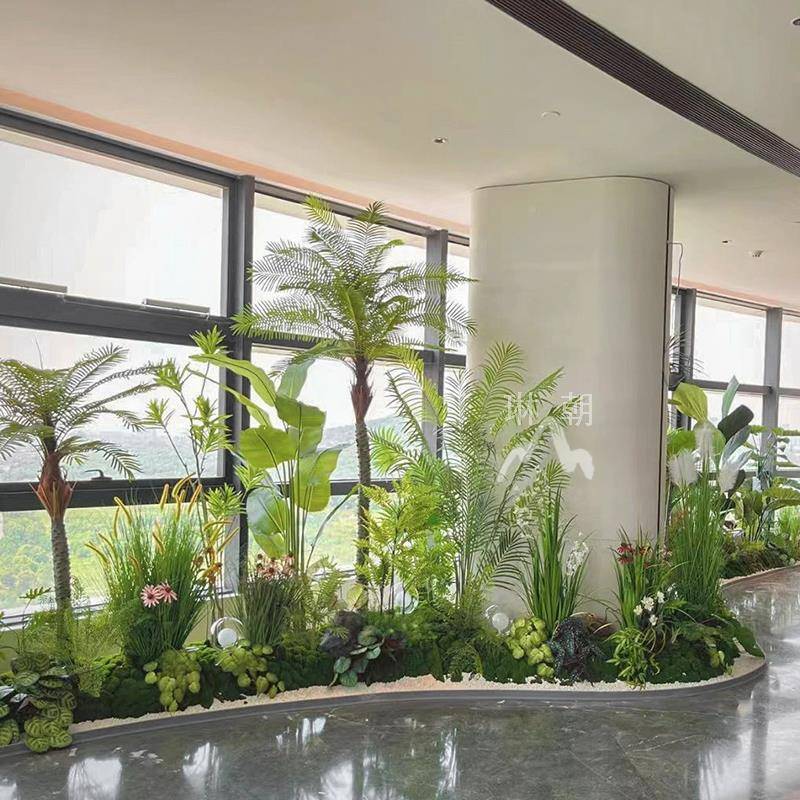 仿真绿植下造商景植装饰室内外WXL101墙角楼梯橱物窗场家居酒店过