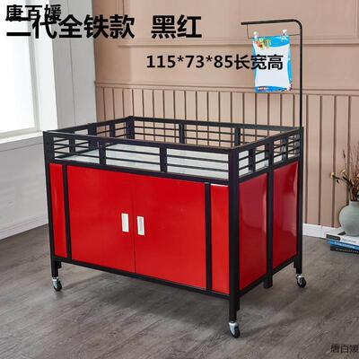 户促销台展商台场超市默认售货a带轮地摊铁架小推车移摊动车