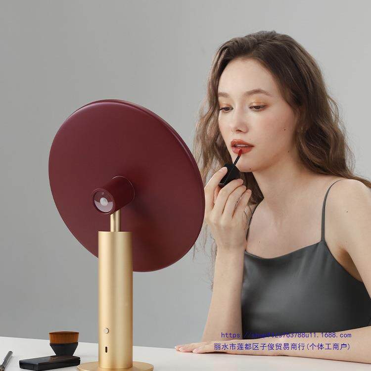 金属镜台智能梳妆镜面轻奢妆高式清化妆美镜子10045111带桌灯