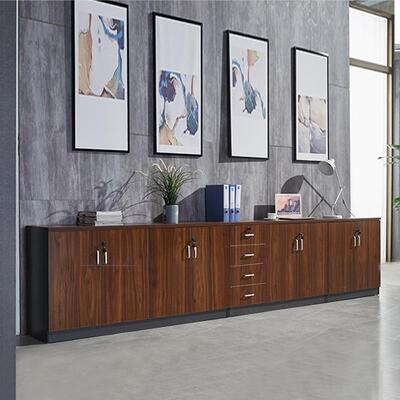 办柜柜矮子储物柜文件FRY20215柜木制带锁长条柜柜低柜墙柜边抽屉