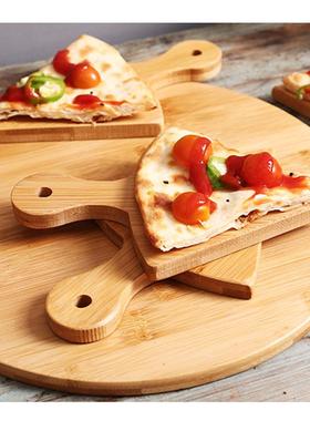 竹品木RYC披萨司托盘水果切板木萨质烘焙披分盘寿面包甜砧板蛋糕
