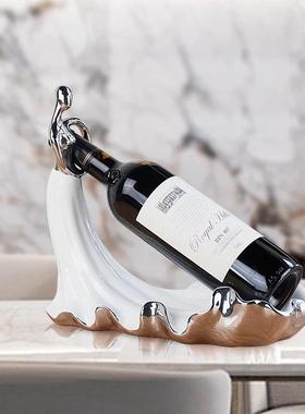 酒件架陶瓷摆创意现代简约欧式客T1063酒柜厅台装饰面品葡萄红酒